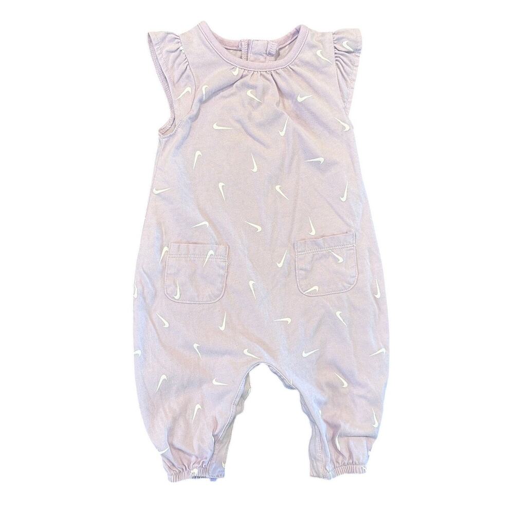 Nike Baby Romper Jumpsuit, Light Purple, 6 Months